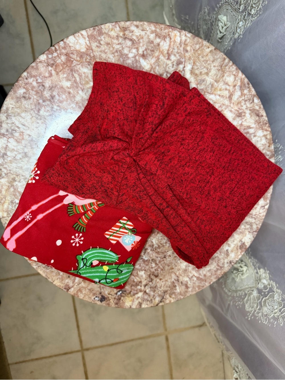 wonder nation Red Kids Pajama Set with Holiday Print